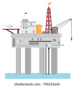 off-shore gas and oil rig