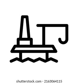 offshore icon or logo isolated sign symbol vector illustration - high quality black style vector icons
