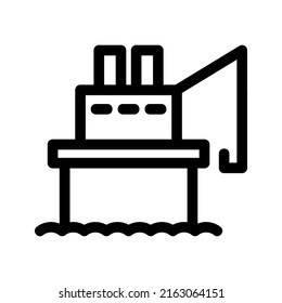 offshore icon or logo isolated sign symbol vector illustration - high quality black style vector icons
