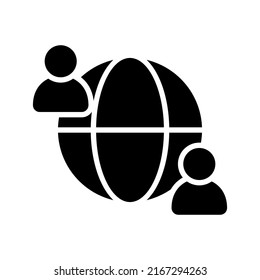 Offshore-Symbol oder -Logo, einzelne Zeichen, Vektorgrafik - hochwertige Vektorsymbole im schwarzen Stil
