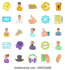 Offshore icons set. Cartoon set of 25 offshore vector icons for web isolated on white background