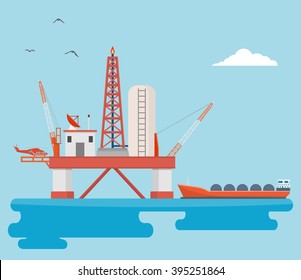 Offshore oil rig