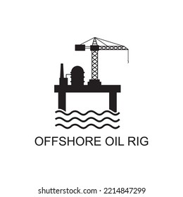 Offshore Oil Rig Icon , Industry Icon