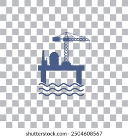 offshore oil rig icon , industry icon