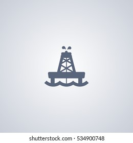 Offshore Oil Vector Icon