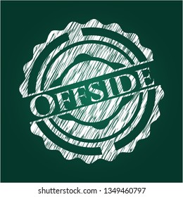 Offside chalkboard emblem