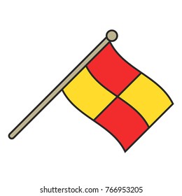 Offside flag icon