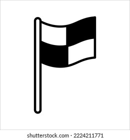 offside flag icon on white background