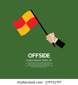 Offside Football Vector Illustration