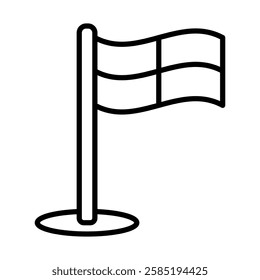 Offside Line Vector Line Icon Design