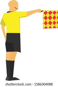 Offside & Referee Soccer Football