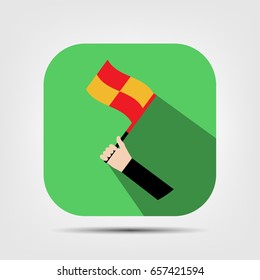 Offside trap of soccer vector