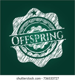 Offspring with chalkboard texture