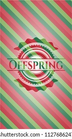 Offspring christmas style emblem.