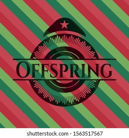 Offspring christmas style emblem. Vector Illustration. Detailed.