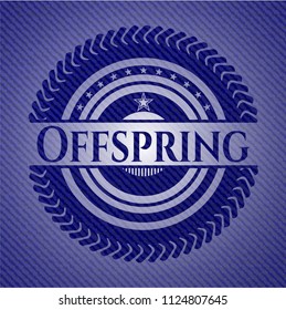Offspring emblem with denim high quality background