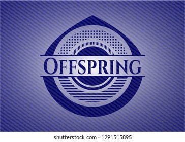 Offspring emblem with jean texture