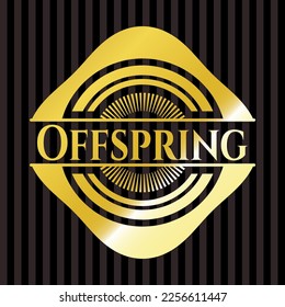 Offspring gold emblem or badge. Vector Illustration. Detailed. 