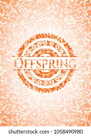   Offspring orange mosaic emblem