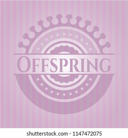 Offspring pink emblem. Vintage.