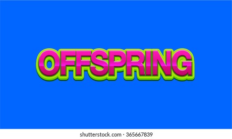 Offspring Style Text