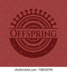 Offspring vintage red emblem
