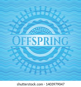 Offspring water style badge. Vector Illustration. Detailed.