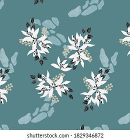 off-white lily abstract pattern background