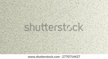 Off-White Terrazzo Wall Texture Background with Fine Black and Green Speckles