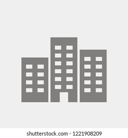 Ofice building flat icon
