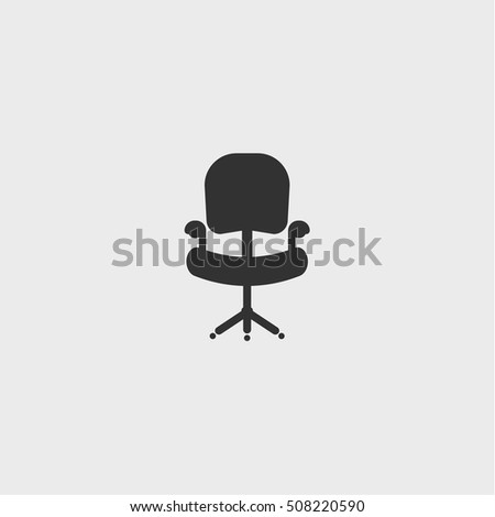ofice chair icon, vector design