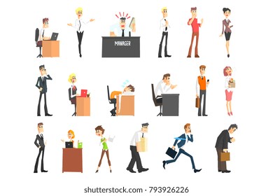 Ofiice Workers Icon Set