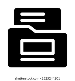 ofolder icon with style glyph