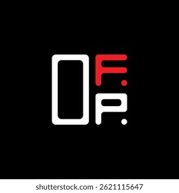 OFP letter logo creative design with vector graphic, OFP simple and modern logo. OFP luxurious alphabet design  