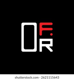 OFR letter logo creative design with vector graphic, OFR simple and modern logo. OFR luxurious alphabet design  