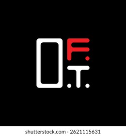 OFT letter logo creative design with vector graphic, OFT simple and modern logo. OFT luxurious alphabet design  