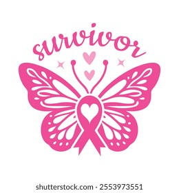 often includes symbols like pink ribbons, inspirational phrases , hearts, and floral accents. These designs are crafted in a digital vector format, perfect for cutting machines, and are used to create