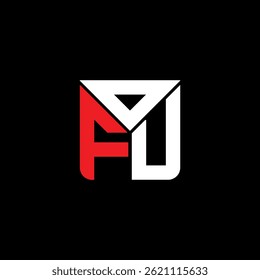 OFU Brief Logo kreatives Design mit Vektorgrafik, OFU einfaches und modernes Logo. OFU luxuriöses Alphabet Design  