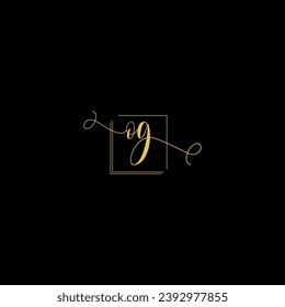 plantilla de diseño de logotipo para letras modernas creativas de OG