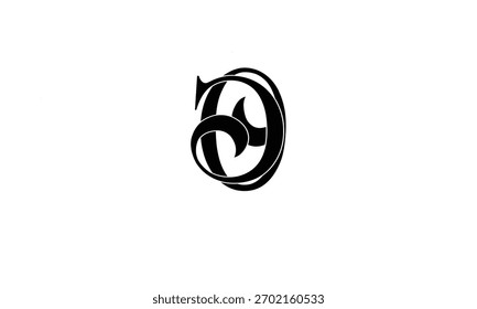 OG, IR LETRA ABSTRATA LOGOTIPO MONOGRAMA