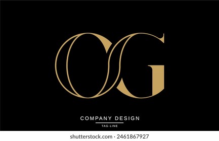 OG, GO Abstract Letters Logo Font Vector Monogram Design