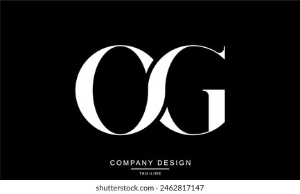 OG, GO Abstract Letters Logo Font Vector Monogram Design