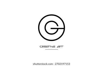 OG, GO, O, G abstract letters logo monogram