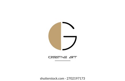 OG, GO, O, G letras abstractas logo monograma