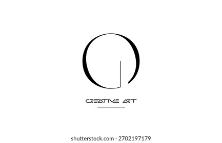 OG, GO, O, G letras abstratas monograma de logotipo