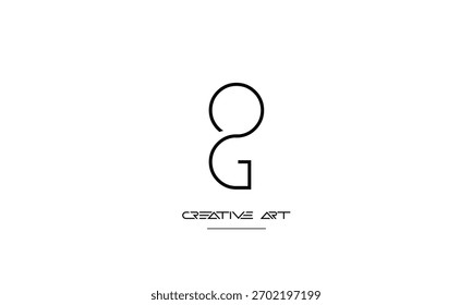 OG, GO, O, G abstract letters logo monogram