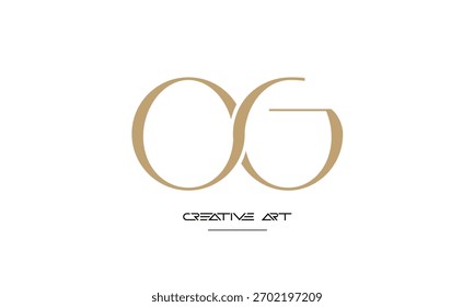 OG, GO, O, G abstract letters logo monogram