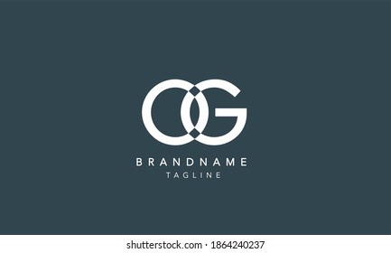 OG GO O und G Initial Letter Logo Design Vorlage Vektorgrafik