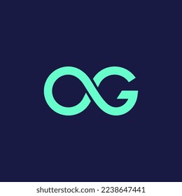 OG Infinity logo icon design vector