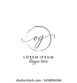 OG Initial beauty monogram logo vector